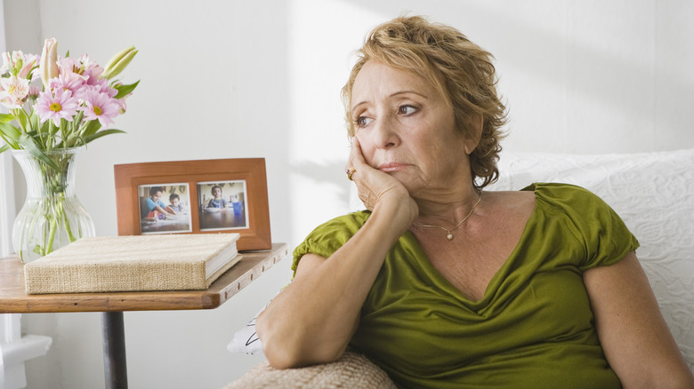 older woman feeling depressed