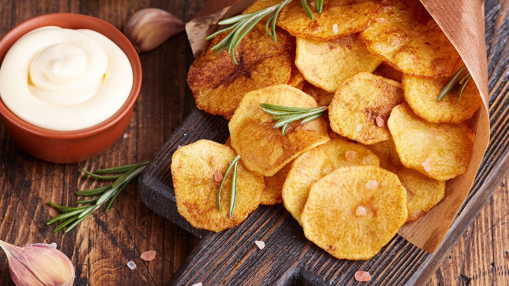 rosemary potato chips