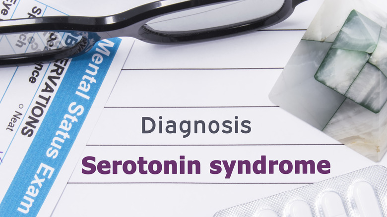 words written out: "Diagnosis Serotonin syndrome"