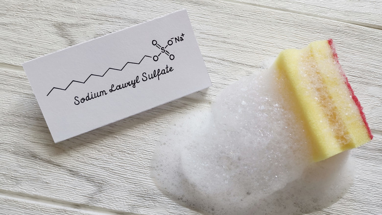 Sodium laureth sulfate on soap