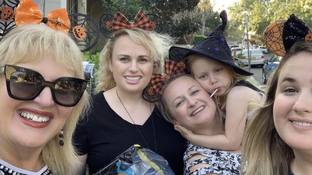 Rebel Wilson with her family on Halloween