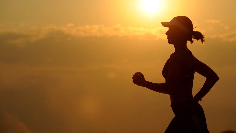 Person going joggin