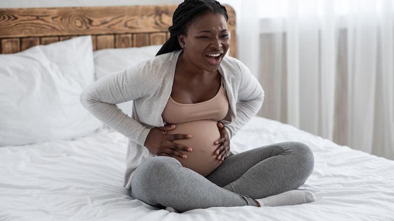 Pregnant woman in labor