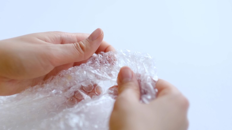 popping bubble wrap