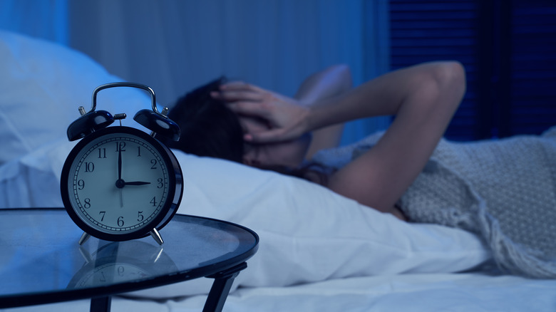 woman suffering from insomnia