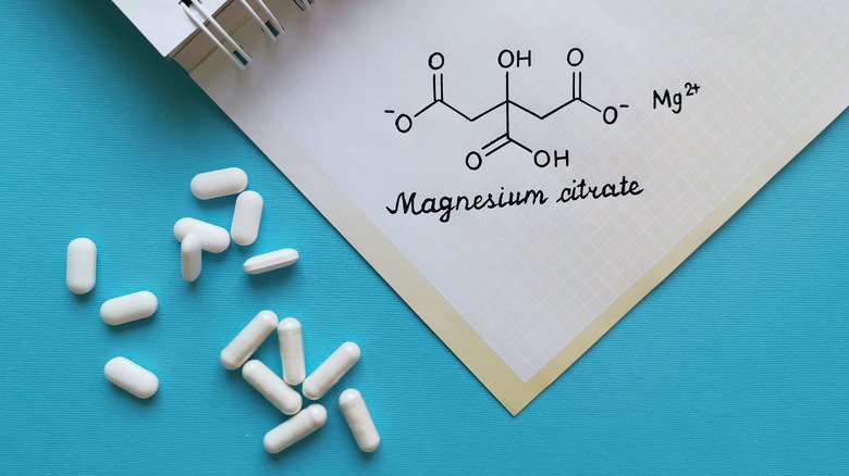 Diagram of a magnesium supplement