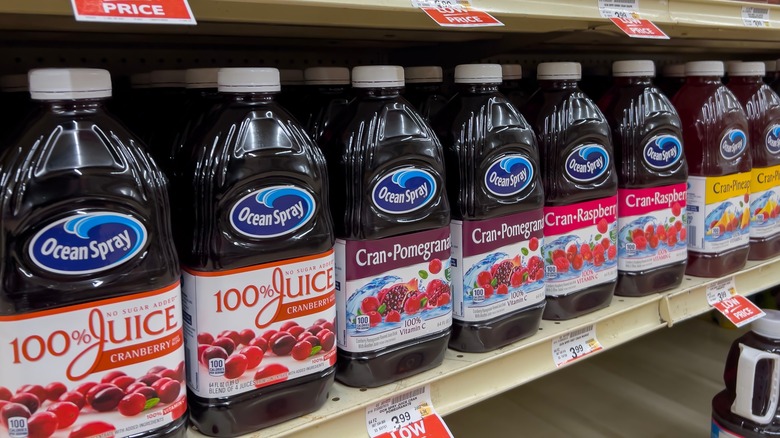 varieties of Ocean Spray cranberry juice