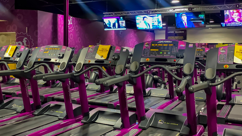 workout equipment at Planet Fitness