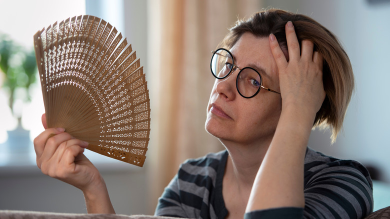 Woman with a fan