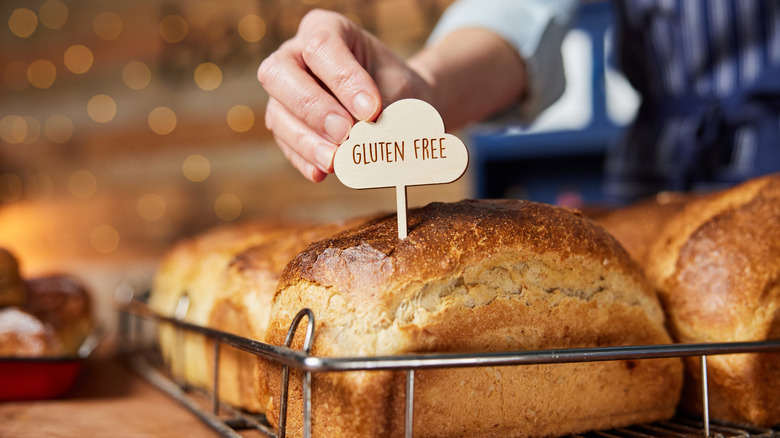 Freshly baked gluten-free bread