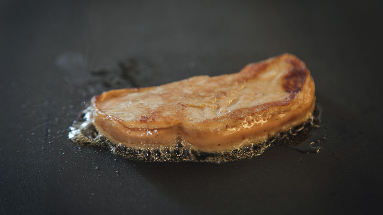 A thick slice of foie gras 