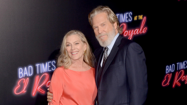 Jeff Bridges and his wife, Susan Bridges, on the red carpet 