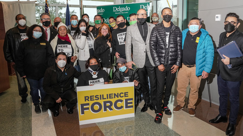 Members of the Resilience Force posing for group picture