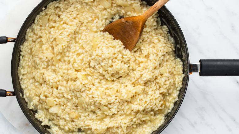 risotto in pan
