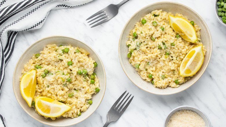 risotto in bowls 