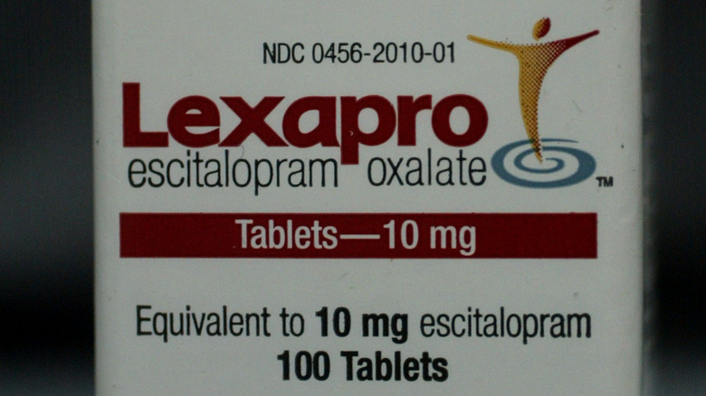 Lexapro label on bottle