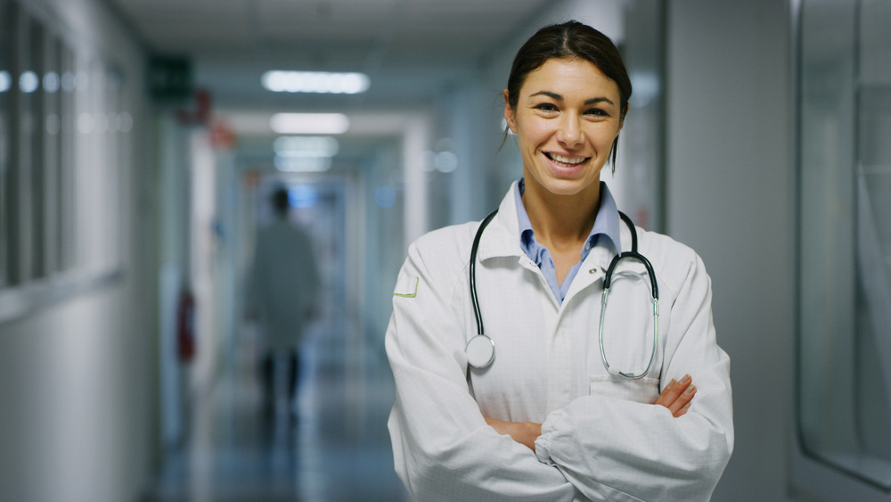 female doctor smiling