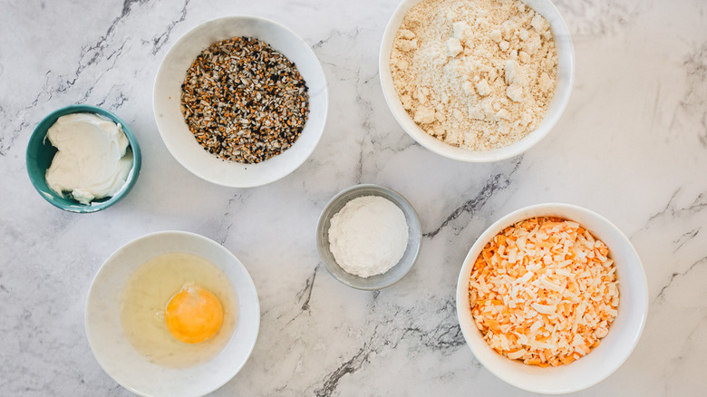 ingredients for low-carb bagels