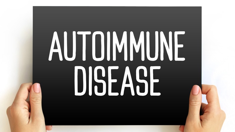 Autoimmune Disease written out on board