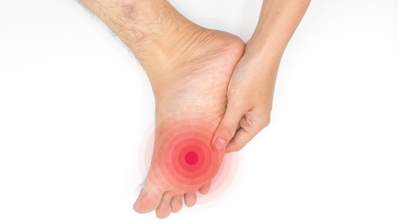 inflamed foot
