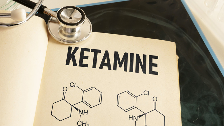 paper outlining chemical structure of ketamine