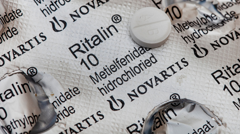 ritalin tablets in a pack