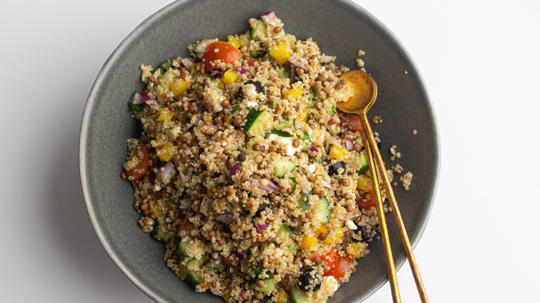 Mediterranean lentil salad recipe