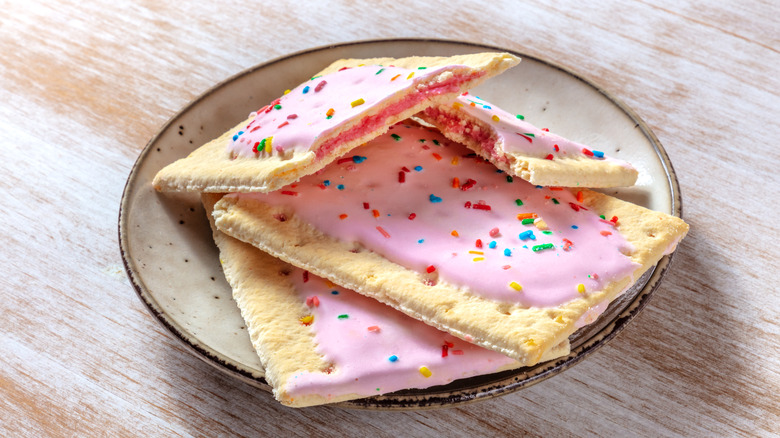 strawberry Pop-Tarts on a plate