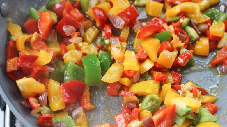 veggies cooking