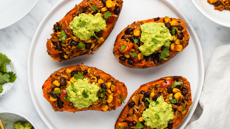 sweet potatoes on a plate 