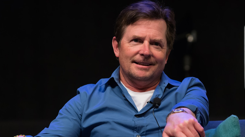 Michael J. Fox at a "Back to the Future" Q&A at the Pennsylvania Convention Center