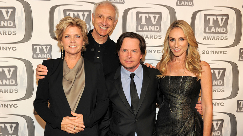 Meredith Baxter, Michael Gross, Michael J. Fox, and Tracy Pollan at this 9th Annual TV Land Awards