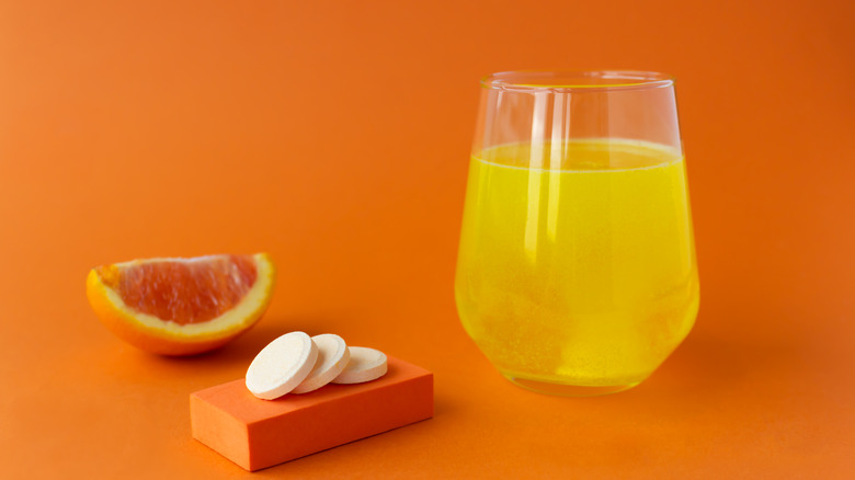 Juice with tablets