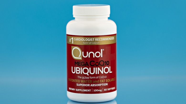 bottle of CoQ10 in Ubiquinol form