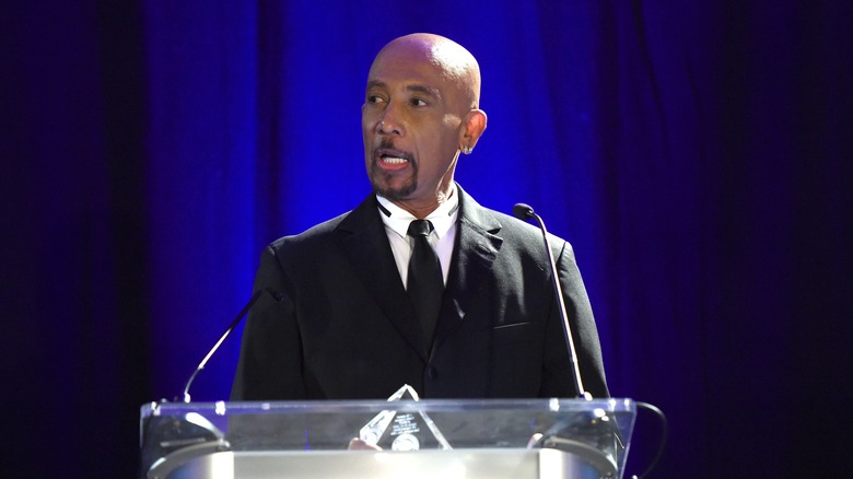 Montel Williams at a speaking engagement