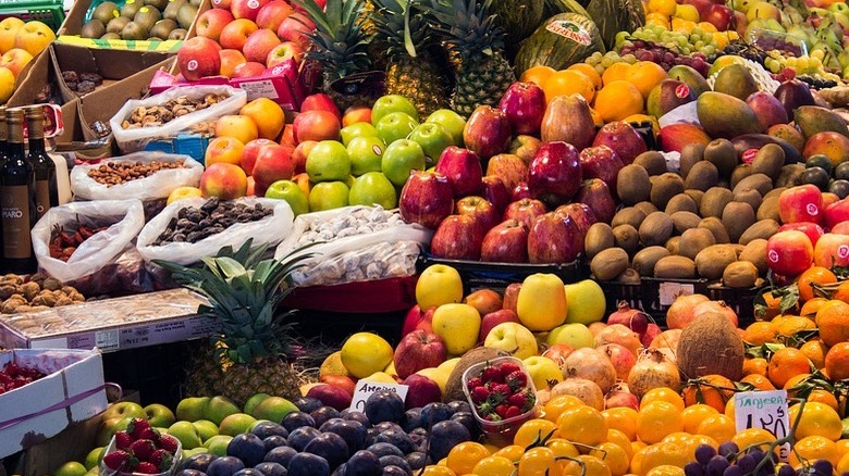 Fresh produce in Moroccan market