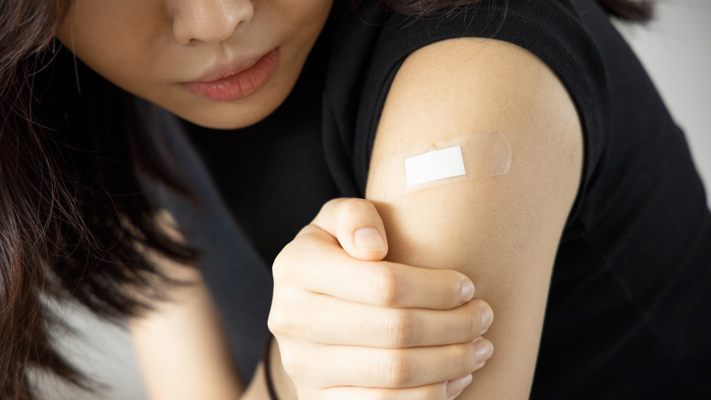 Sore arm following vaccine
