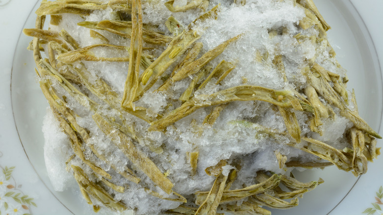 French style green beans with severe freezer burn