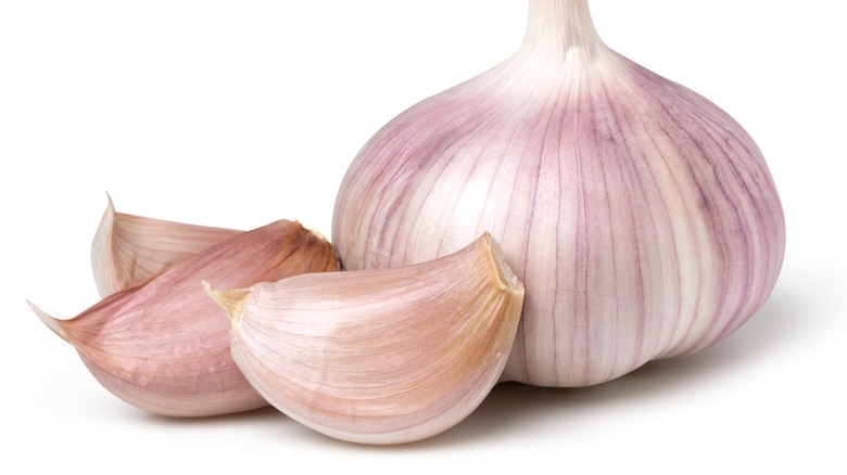 Closeup picture of garlic