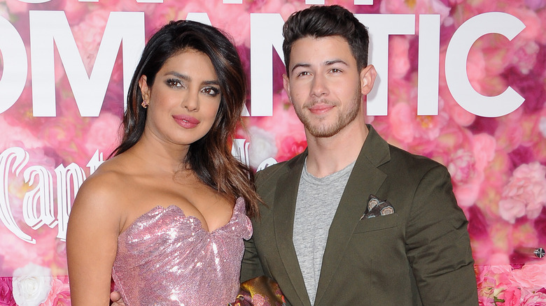 Priyanka Chopra and Nick Jonas at the premiere of "Isn't It Romantic"