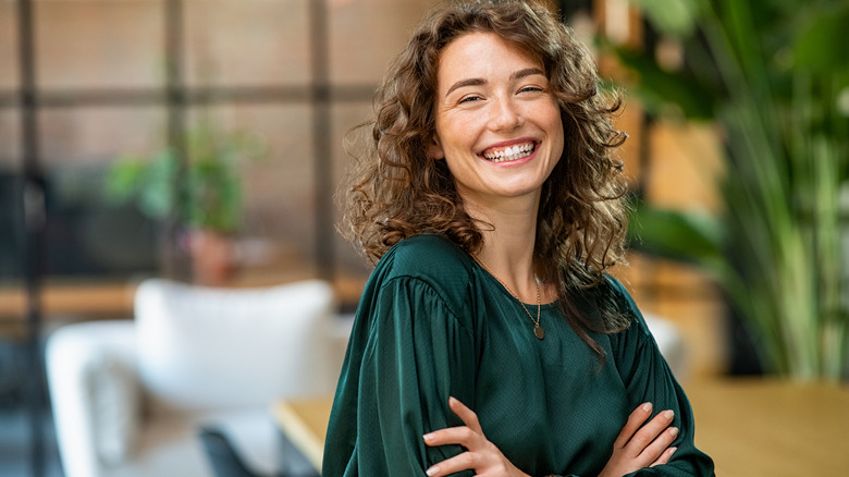 smiling happy woman