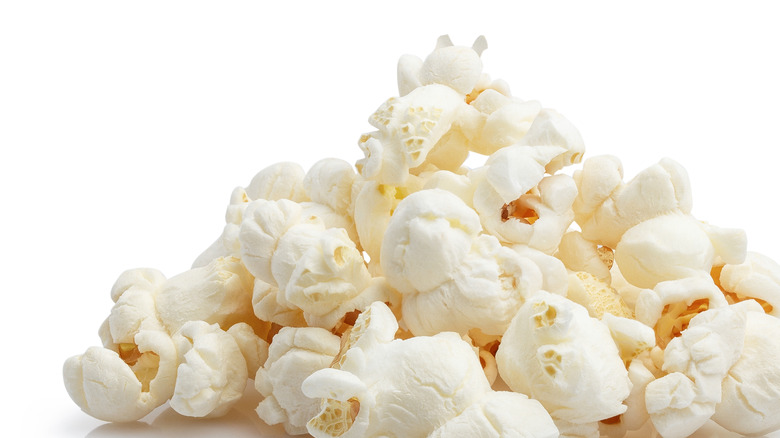 a small pile of popcorn