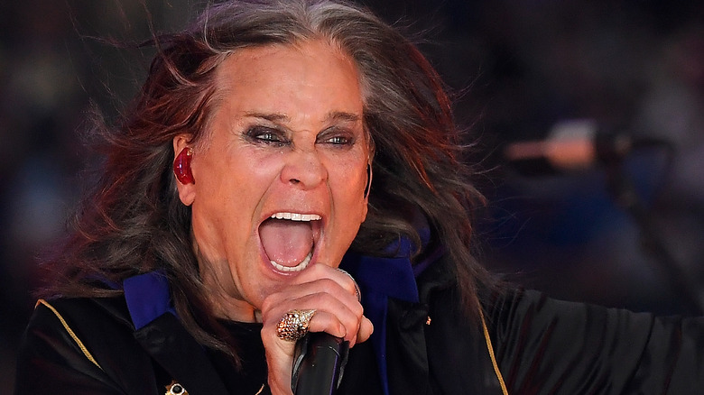 Ozzy Osbourne performing in 2022