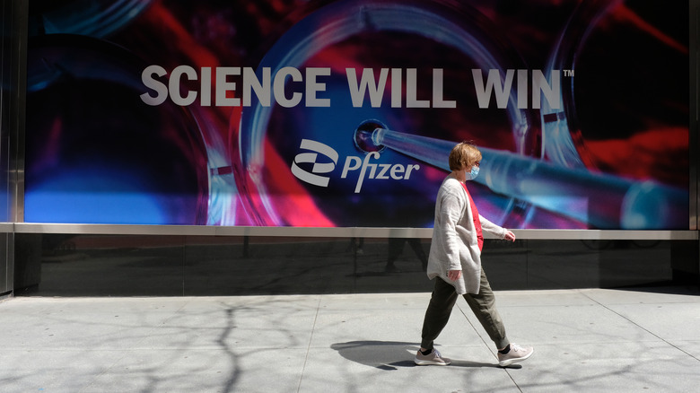 Pfizer's Science Will Win sign