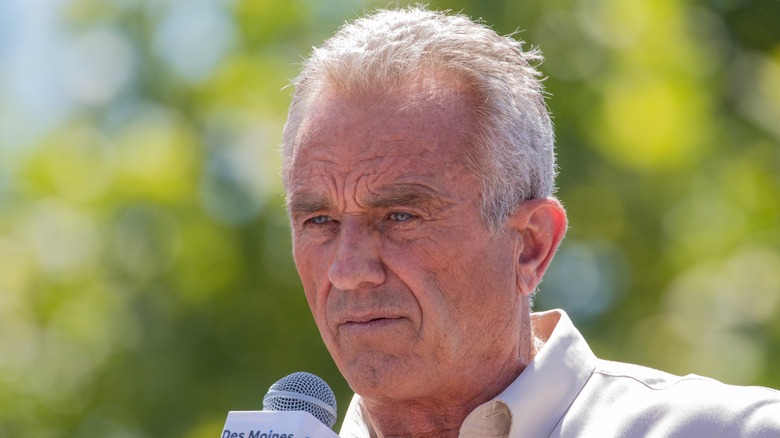 Robert F. Kennedy Jr. speaking at a rally