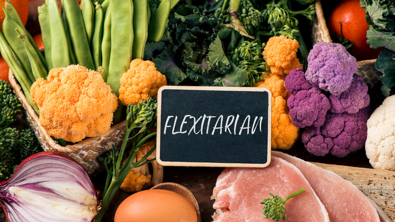 flexitarian diet foods arranged together
