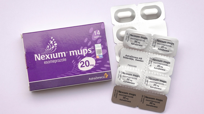 Nexium box and tablet blister pack