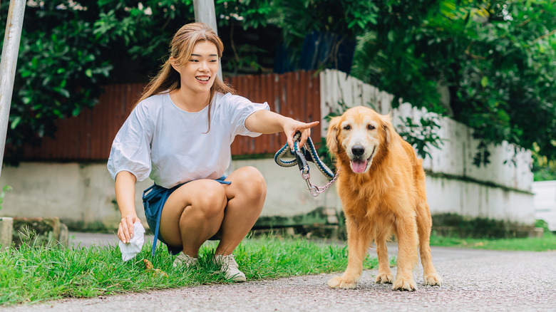 Woman with dog