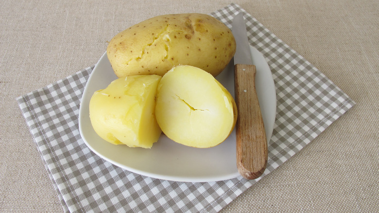 potatoes on a plate