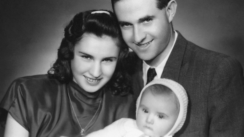 Dr. Edith Eger as a baby with her parents
